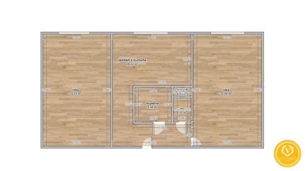Kompletne zrekonštruovaný 2-izbový 68m2 byt s rodinnou atmosférou – Kalinovo