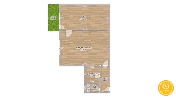 Moderný, takmer neobývaný 2-izbový byt s veľkým rohovým balkónom v novostavbe na ul. Cintorínska, Lučenec