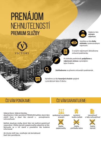 Leták - Prenájom PREMIUM