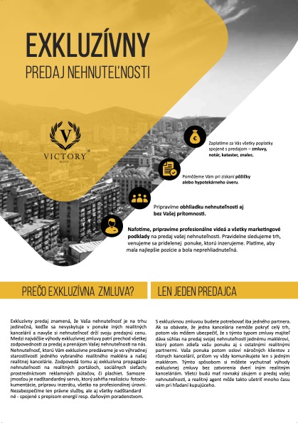Leták - Exkluzívny Predaj